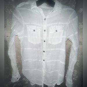 BILLABONG cotton gauze button down collar shirt-Size Small